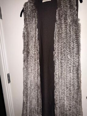Halston Heritage Charcoal Knit Crewneck Sweater